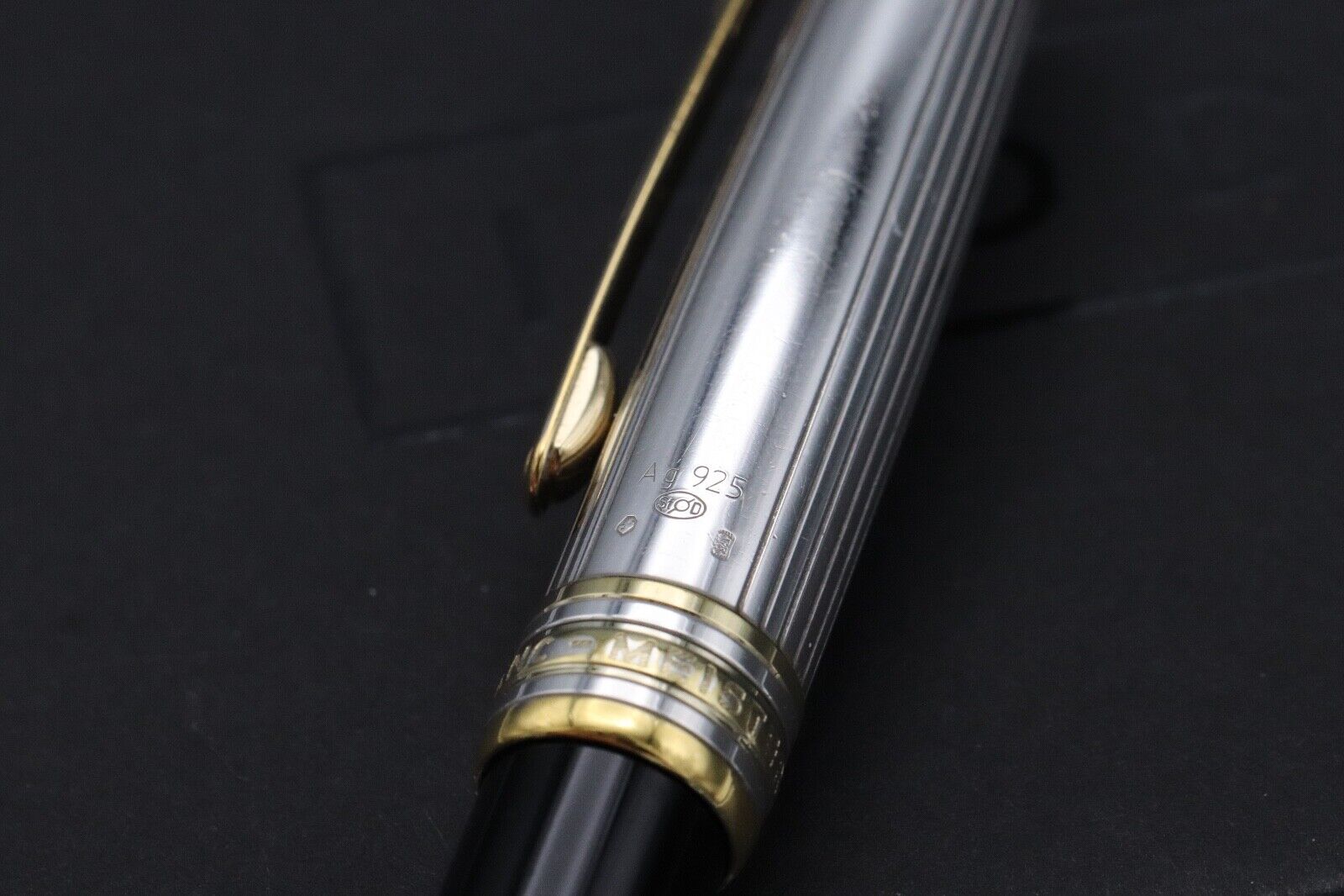 Montblanc Meisterstuck 165 Classique AG925 Pinstripe Doue Mechanical Pencil image 2