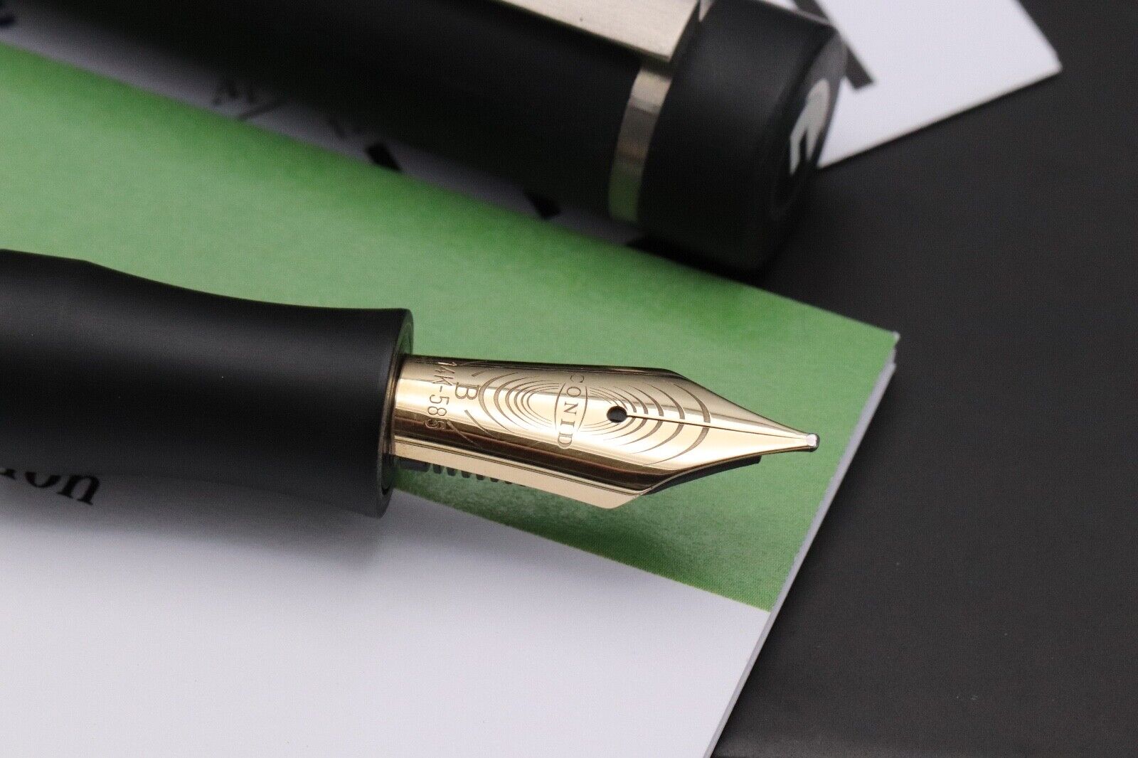 Conid Bulkfiller Regular Demonstrator Fountain Pen - #6 14k Fine Nib - UNUSED image 2
