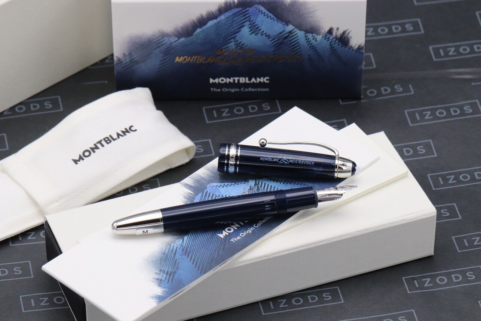 Montblanc Meisterstuck LeGrand 'Origin Collection' Blue Fountain Pen - UNUSED image 0