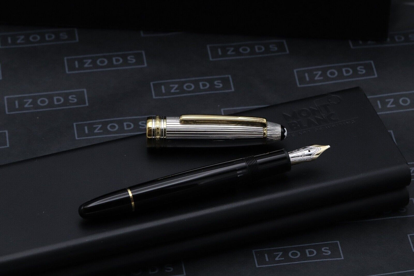 Montblanc Meisterstuck 146 LeGrand AG925 Pinstripe Doue Fountain Pen - Broad Nib image 1