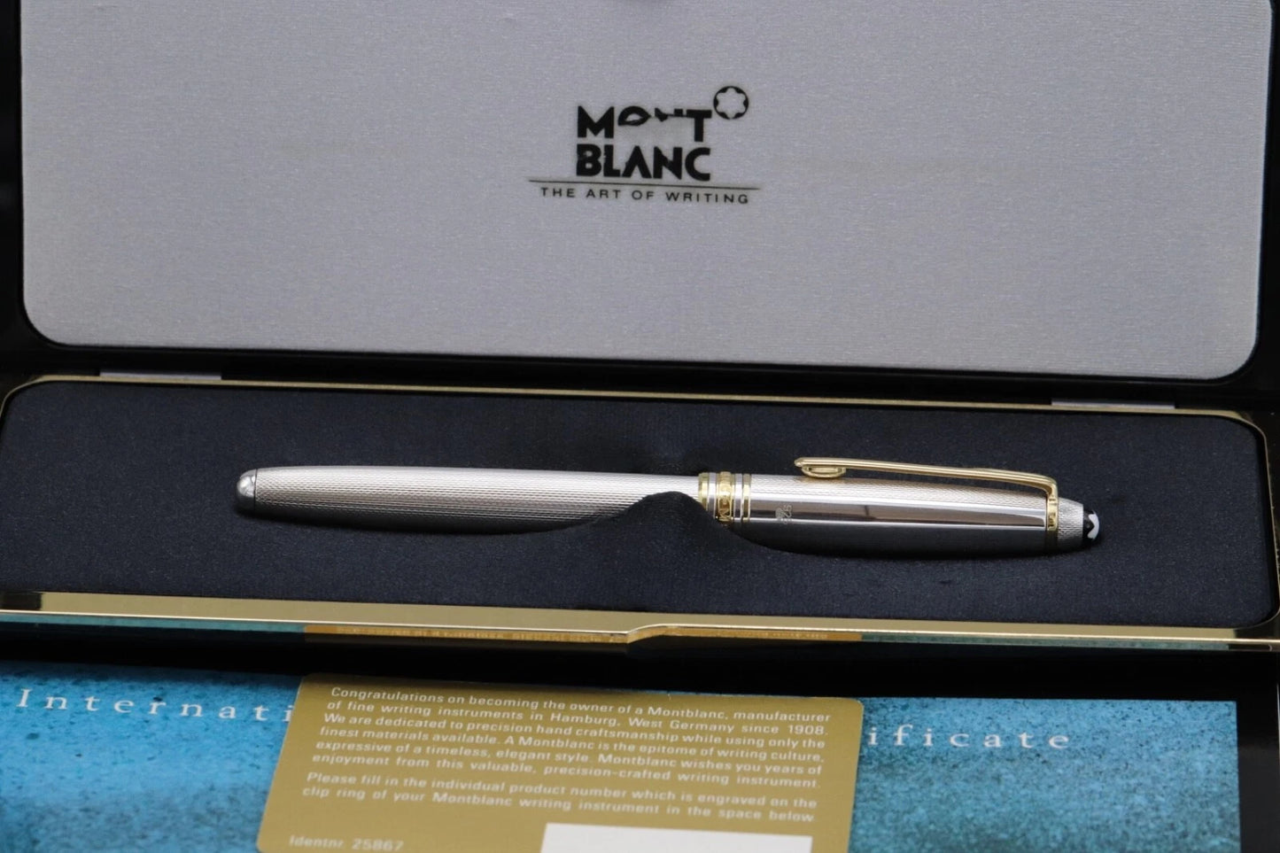 Montblanc Meisterstuck Classique Barley Sterling Silver Fountain Pen - 1991-92 image 2