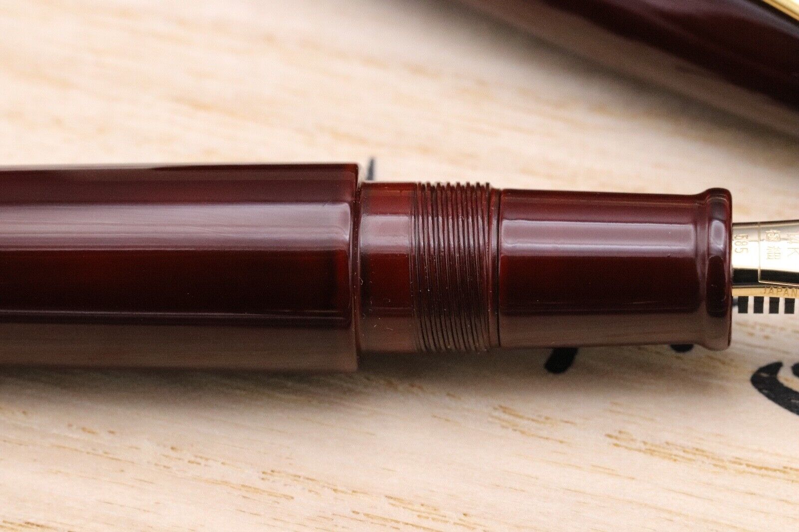 Nakaya Portable Writer Aka-Tamenuri Fountain Pen - Extra Fine Nib - UNUSED image 3