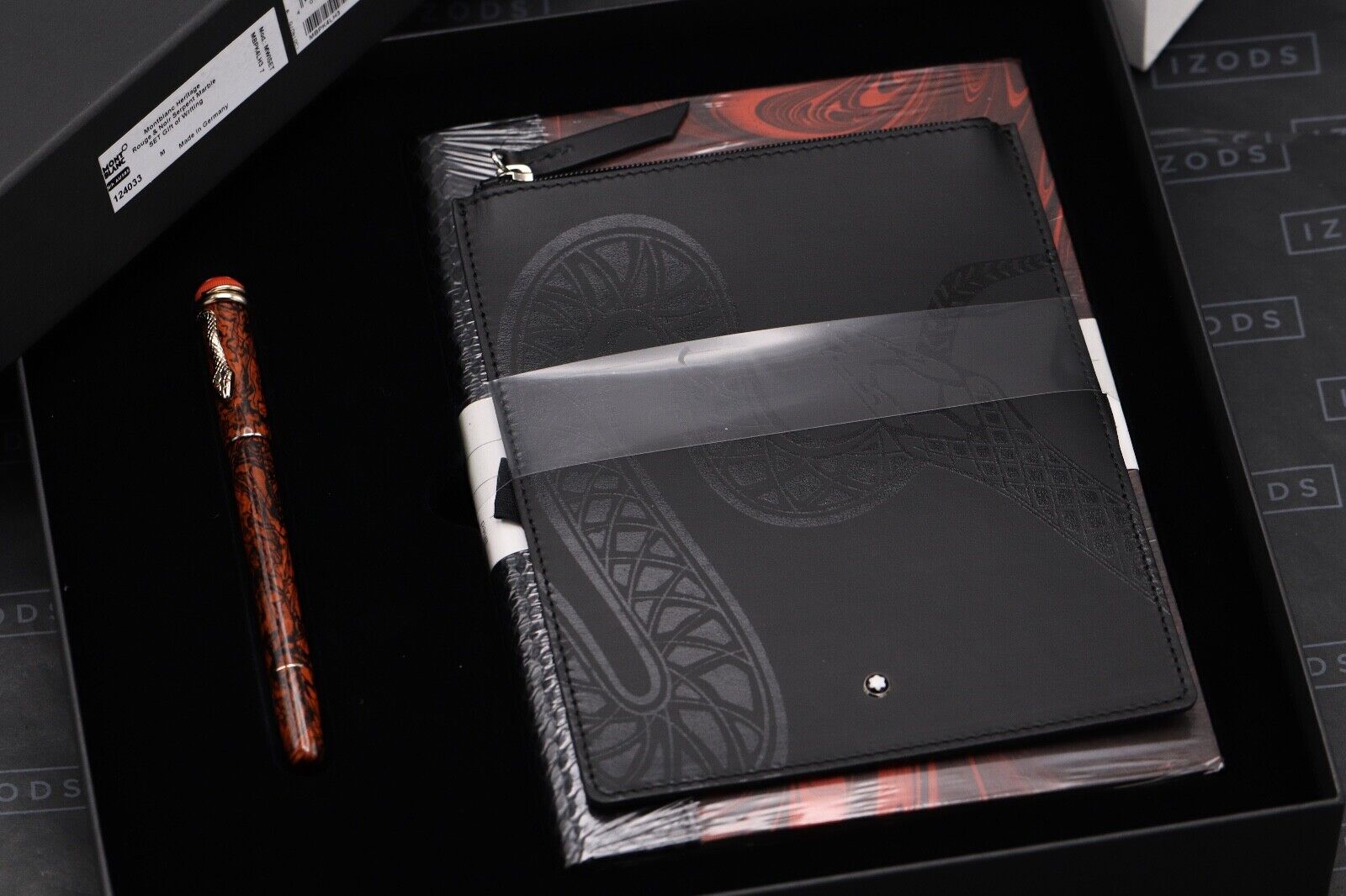 Montblanc Heritage Serpent Marble 'Gift of Writing' Fountain Pen Set - UNUSED image 9