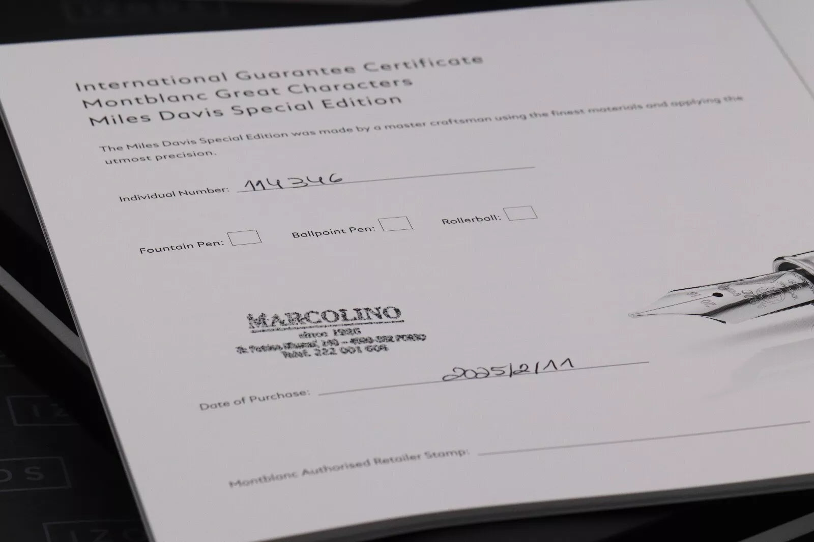 Montblanc Great Characters Miles Davis Special Edition Ballpoint Pen image 7