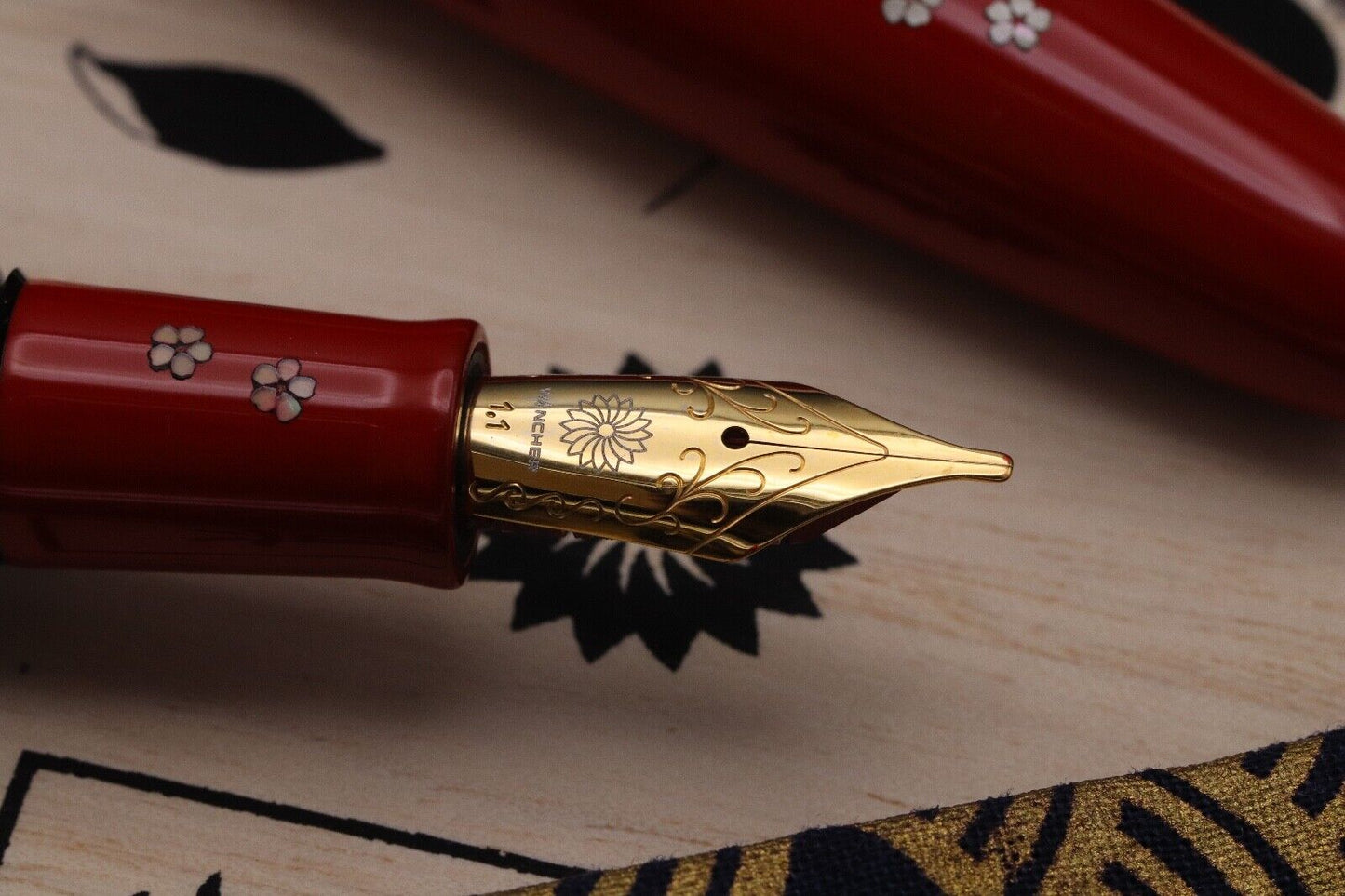 Wancher Dream Pen Zogan Sakura River Fountain Pen - Stub Nib image 2