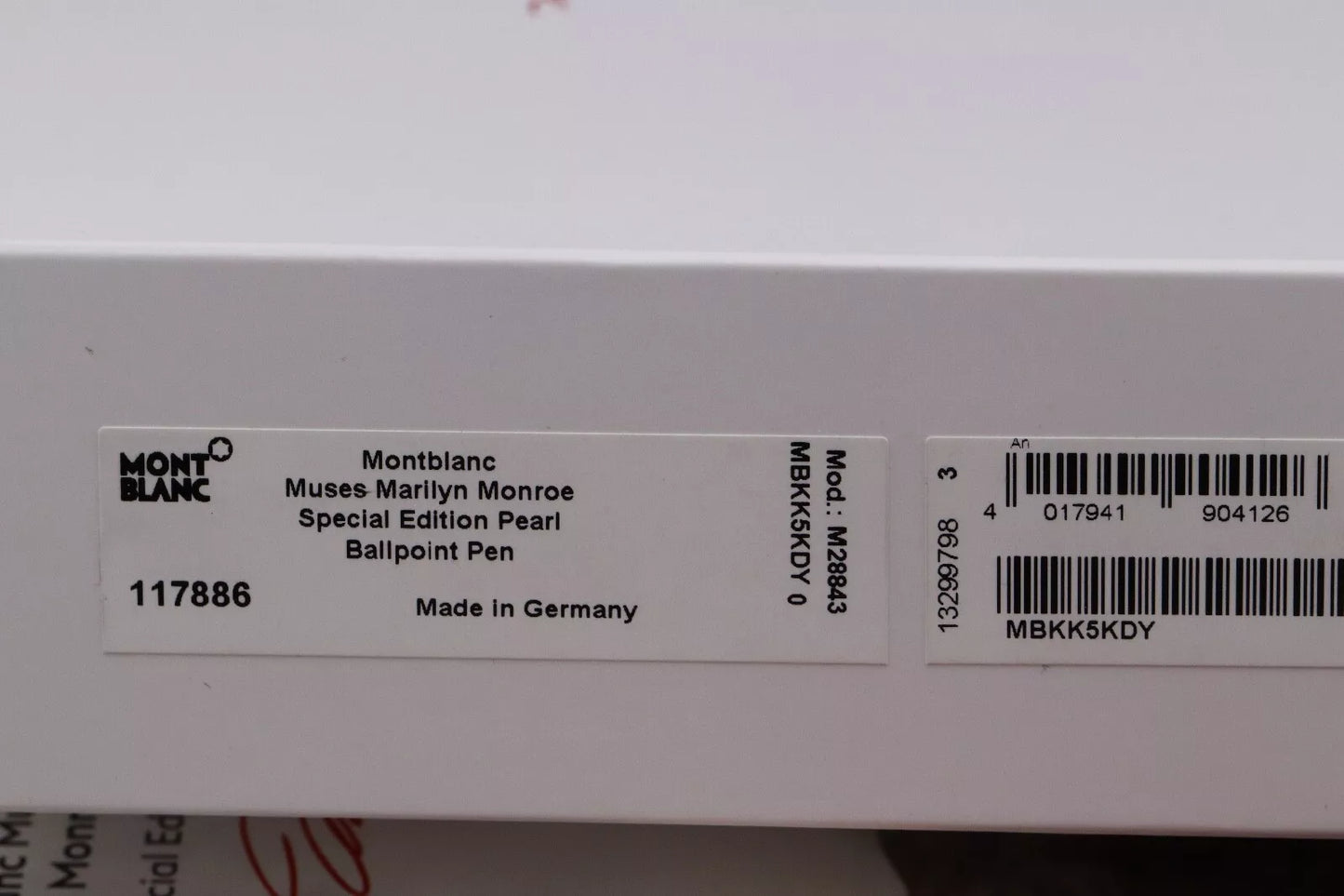 Montblanc Muses Marilyn Monroe White Ballpoint Pen - UNUSED image 7