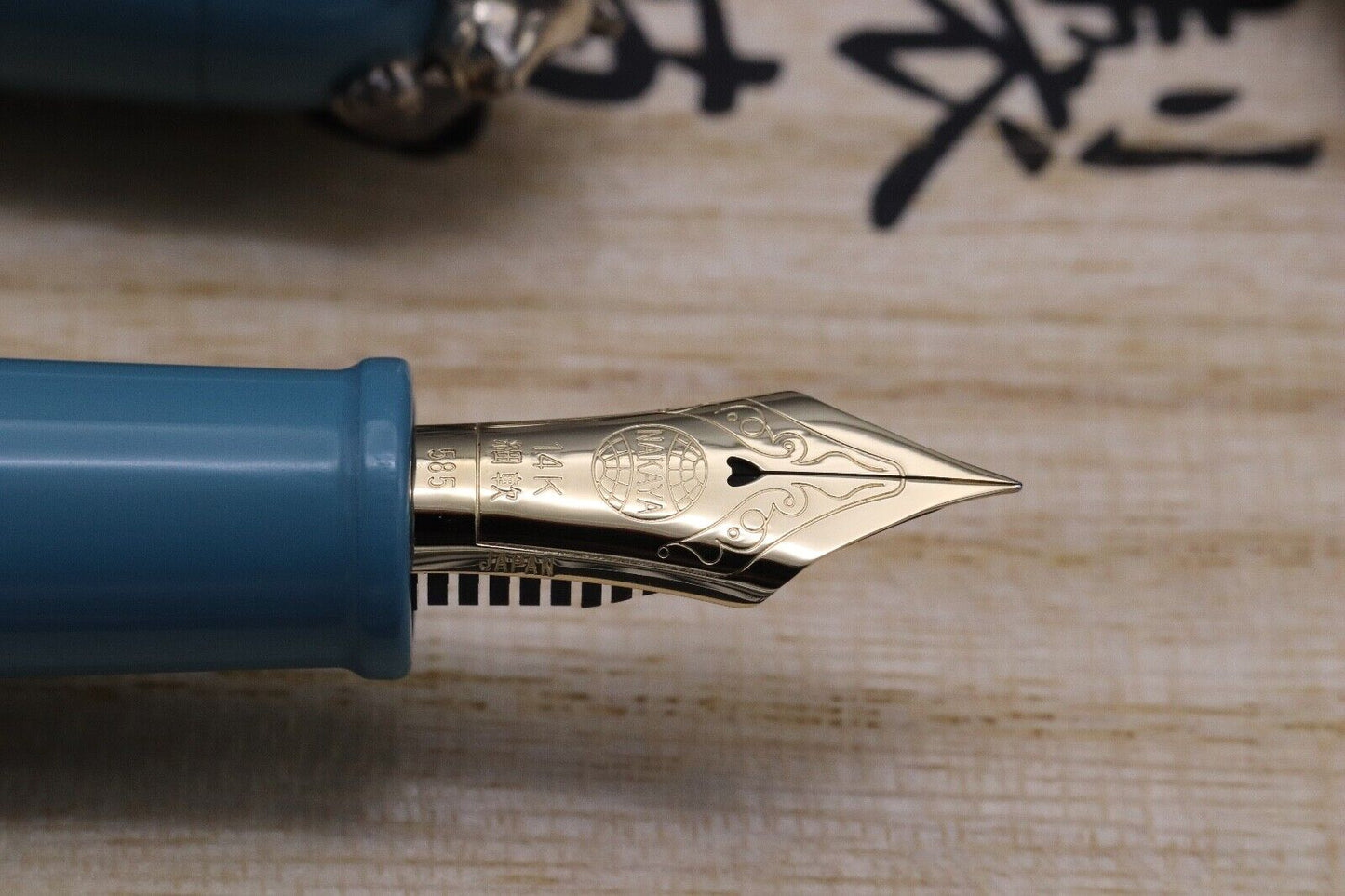 Nakaya Portable Writer Ama-iro Fountain Pen with Panda Stopper - UNUSED SF Nib image 2