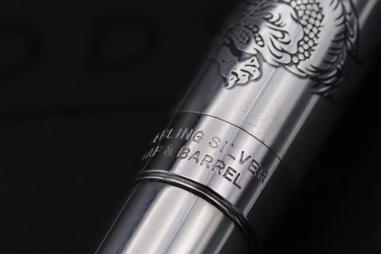 Pilot Sterling Silver Dragon Fountain Pen - 1994 image 3