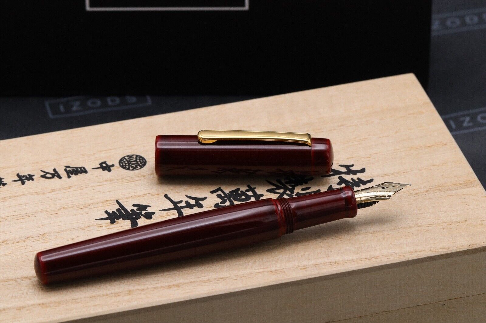Nakaya Neo Standard Aka-tamenuri Fountain Pen - Soft Medium Nib image 1