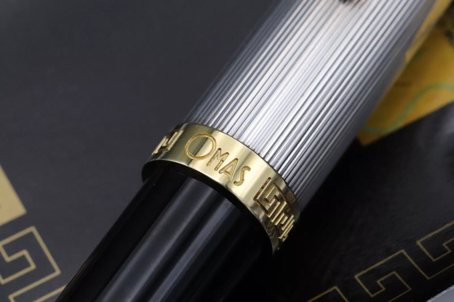 Omas Ogiva Sterling Silver Black Fountain Pen image 5