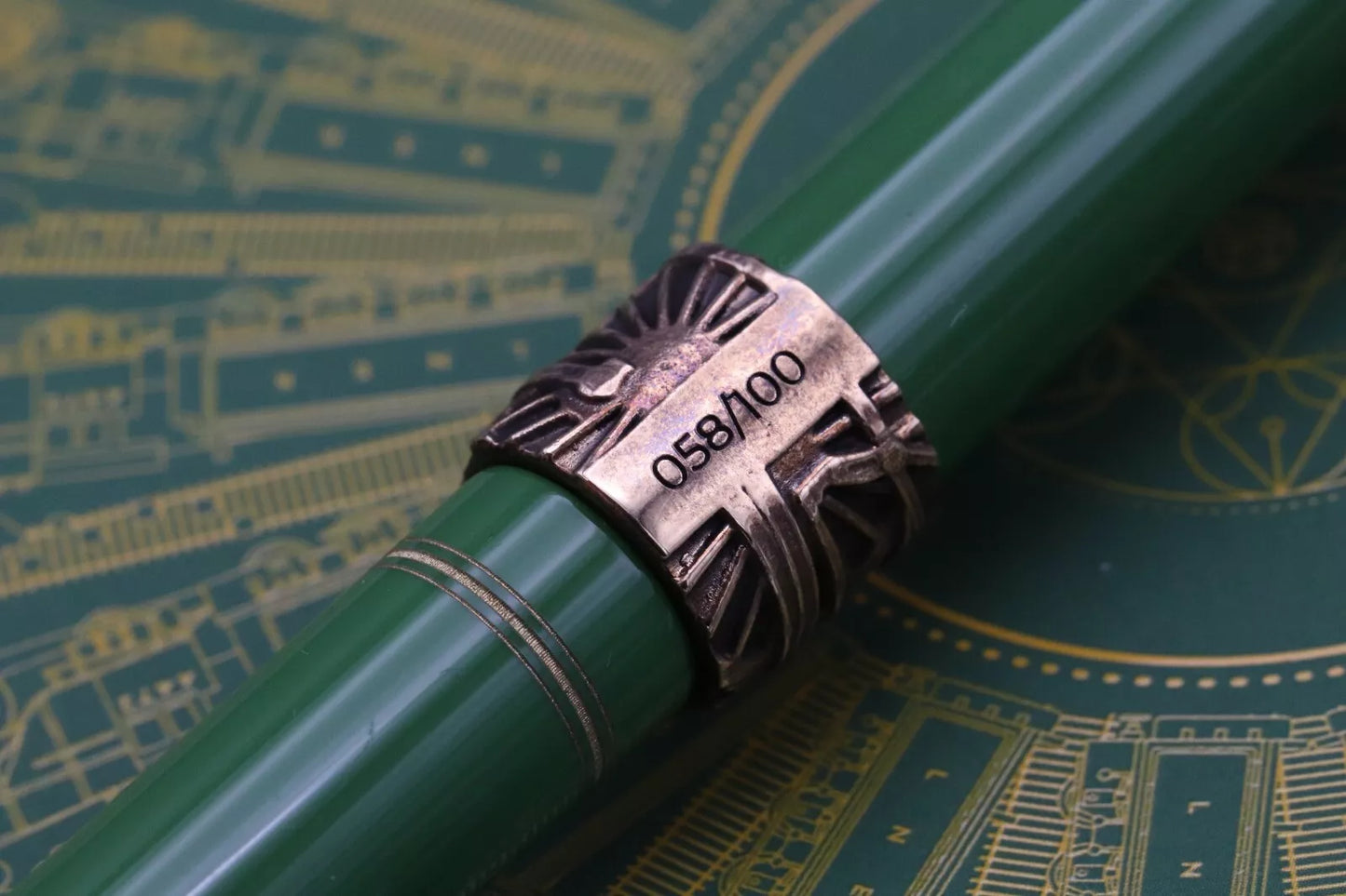 Onoto Flying Scotsman Apple Green LE100 Fountain Pen image 5