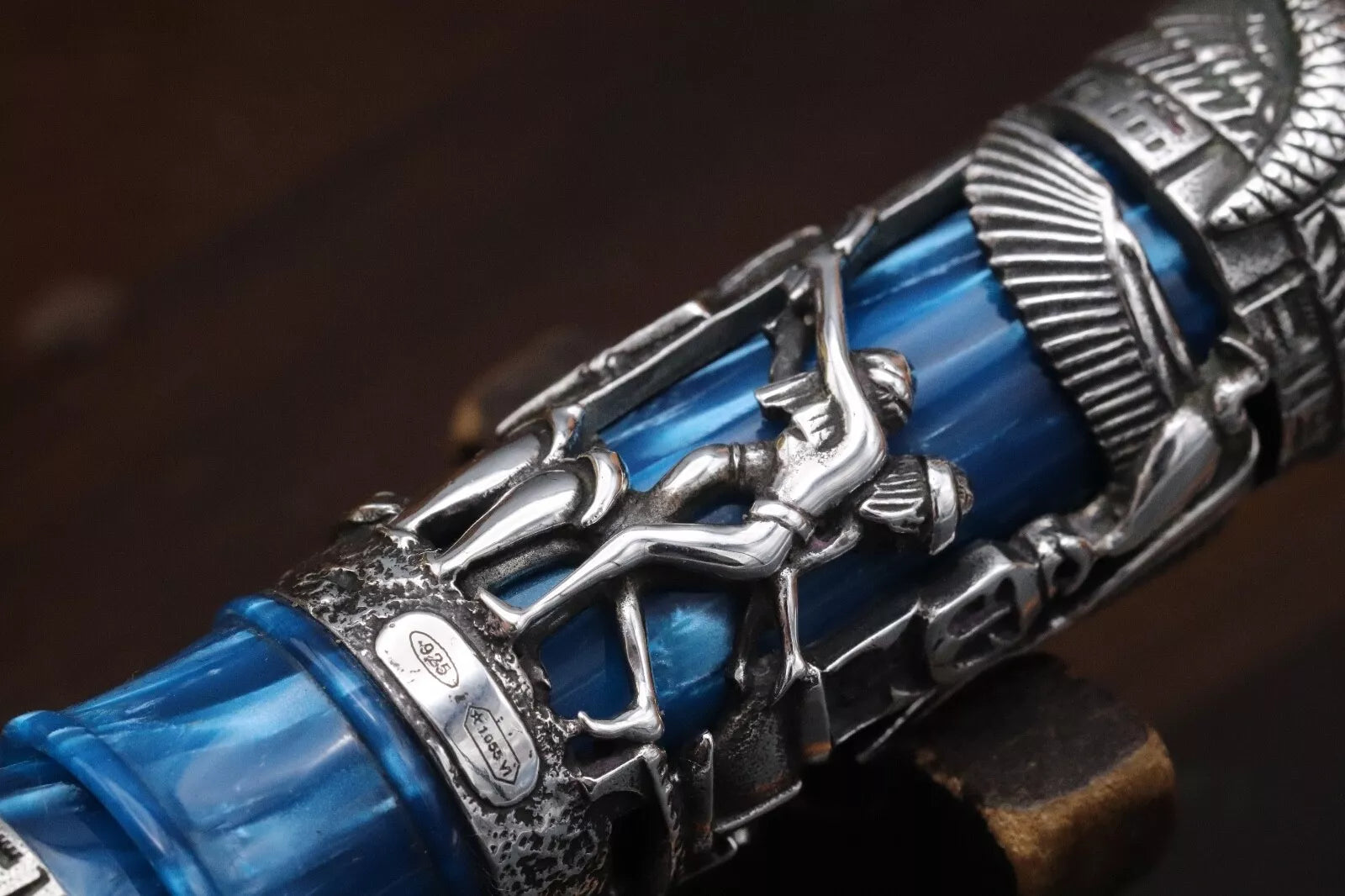 Montegrappa Luxor Blue Nile Celluloid Limited Edition Fountain Pen - Fully Overhauled by Montegrappa 2025 image 12