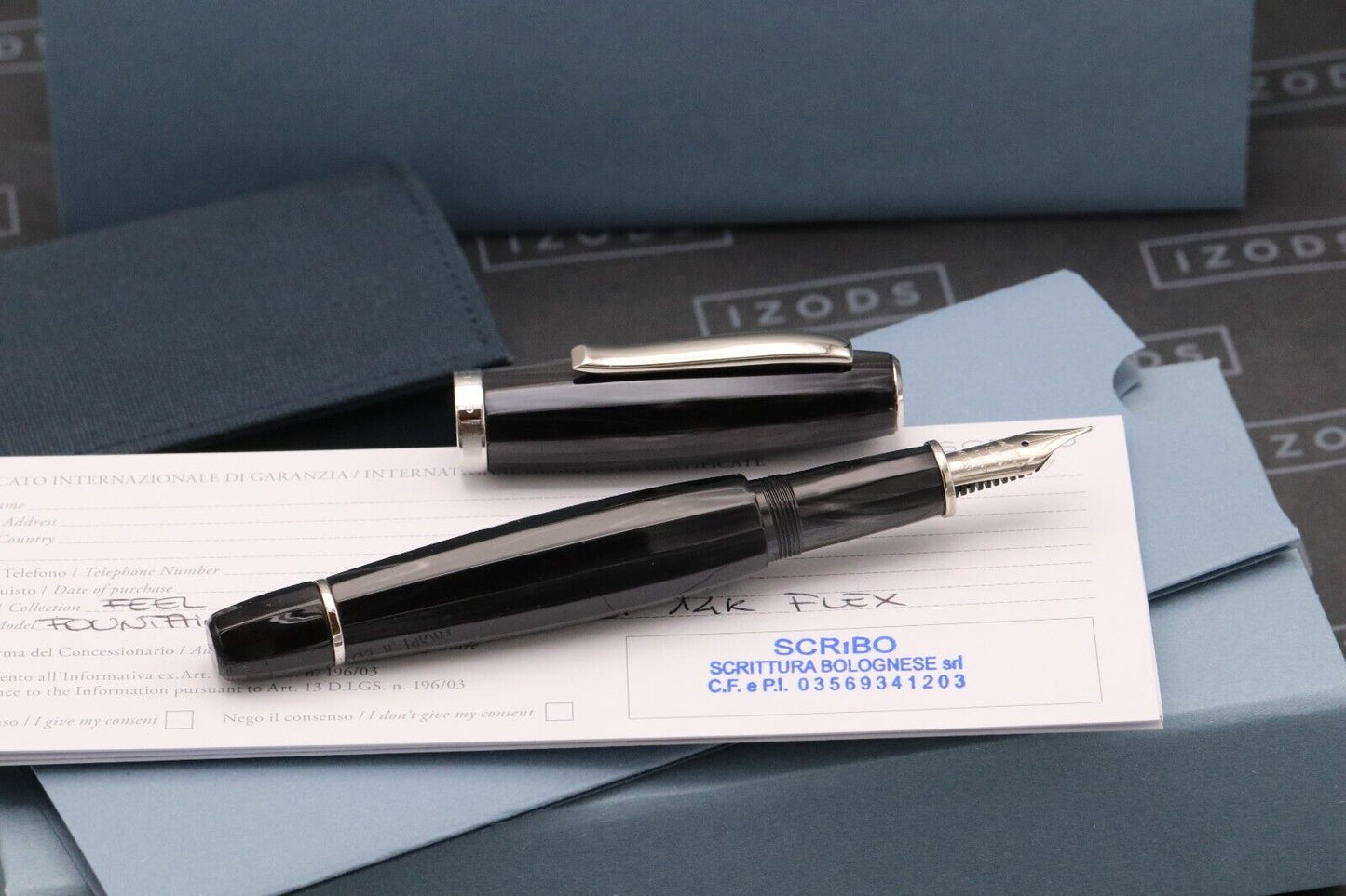 SCRIBO Feel Vulcano Fountain Pen - 14k Flex EF Nib image 1