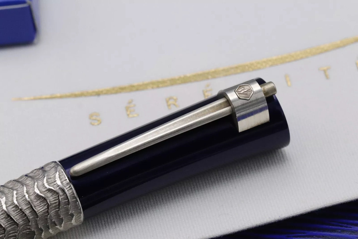 Waterman Serenite Blue Fountain Pen - Rare Sample Marked Pen image 6