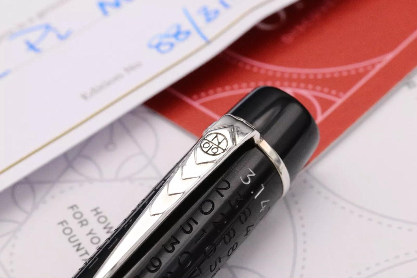 Onoto Magna Pi Fountain Pen - #8 18K and Ti Broad Nibs Included image 6