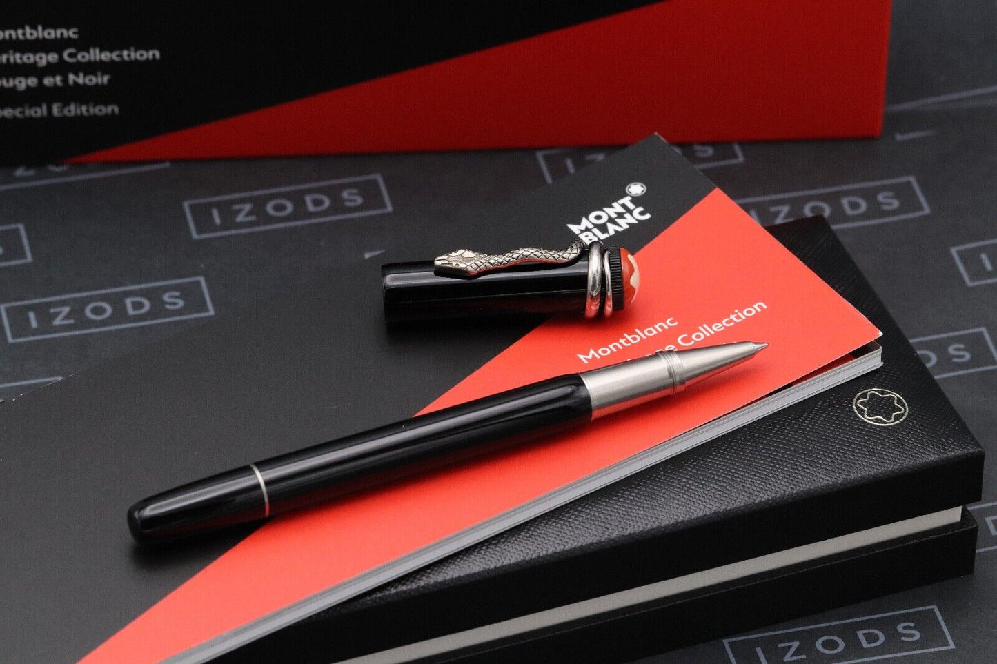 Montblanc Heritage Rouge et Noir Black SE Rollerball / Fineliner Pen - UNUSED image 1