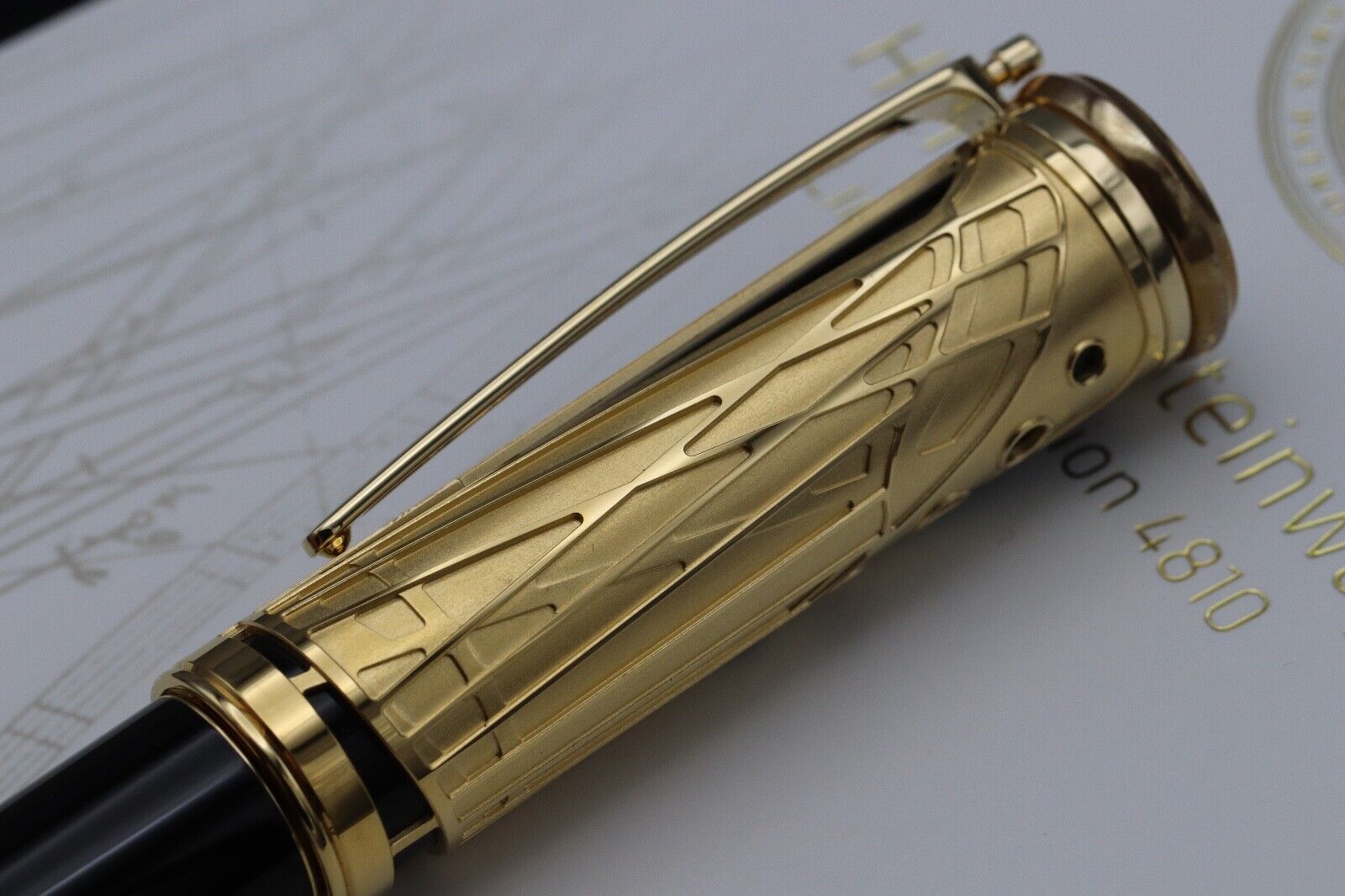 Montblanc Patron Of Art Henry E. Steinway 4810 Fountain Pen - NEVER INKED image 4
