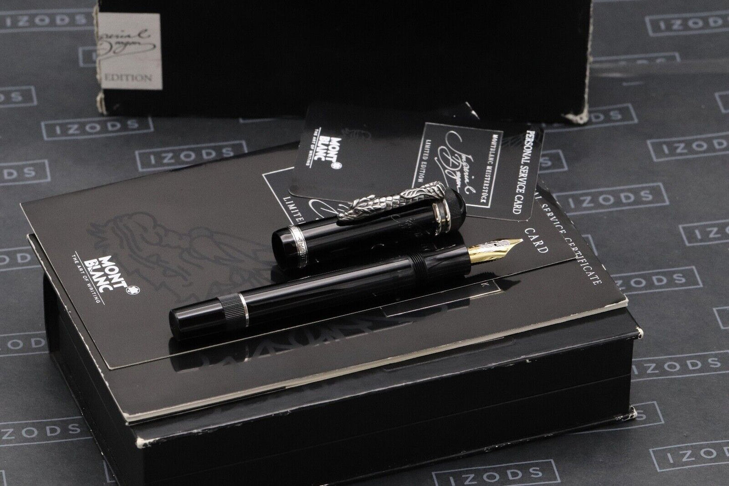 Montblanc Writers Edition Imperial Dragon Fountain Pen - Broad Nib image 0