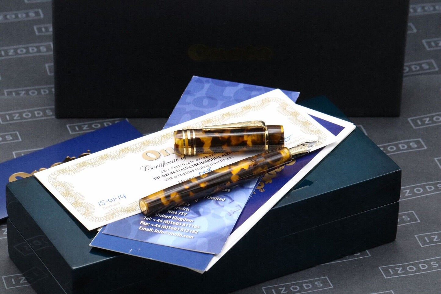 Onoto Magna Classic Tortoiseshell Fountain Pen - 18k Nib image 0