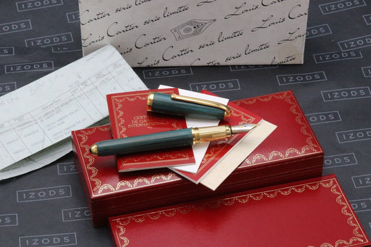 Cartier Louis Cartier Dandy Green Ebonite Limited Edition Fountain Pen image 0