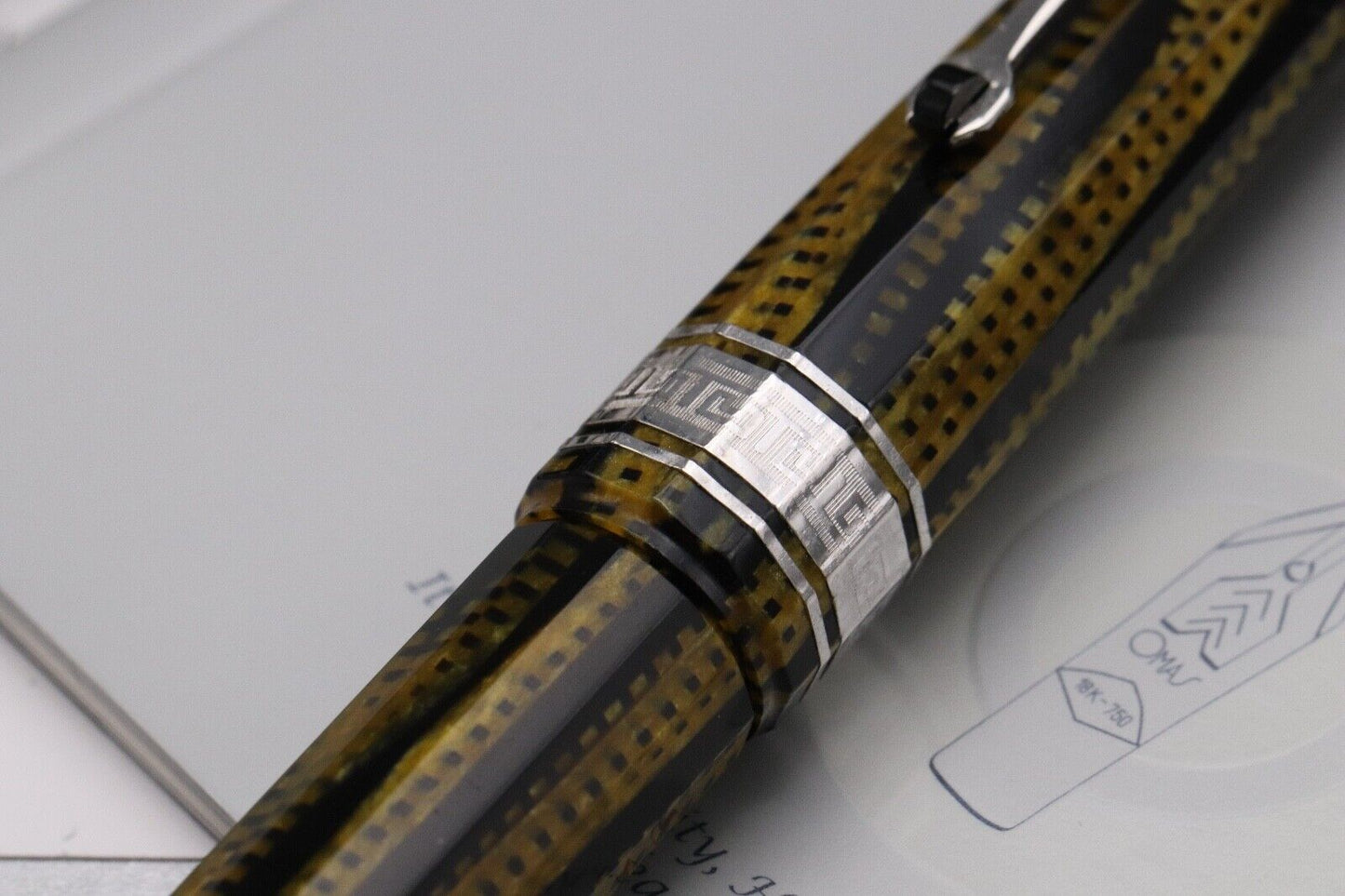Omas Paragon Burkina Celluloid Fountain Pen image 4