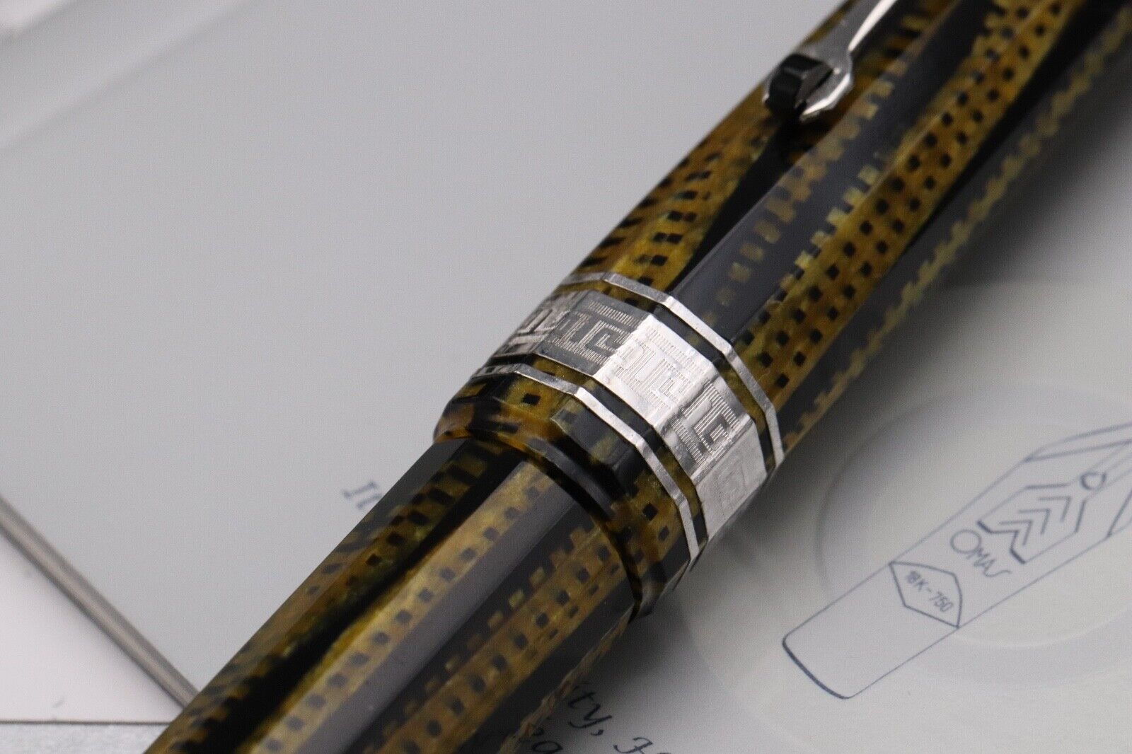 Omas Paragon Burkina Celluloid Fountain Pen image 4