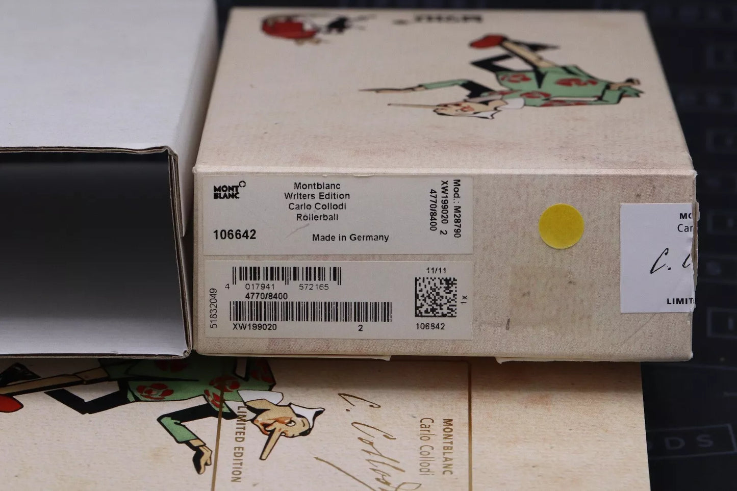 Montblanc Writers Edition Carlo Collodi Rollerball Pen - UNUSED image 8