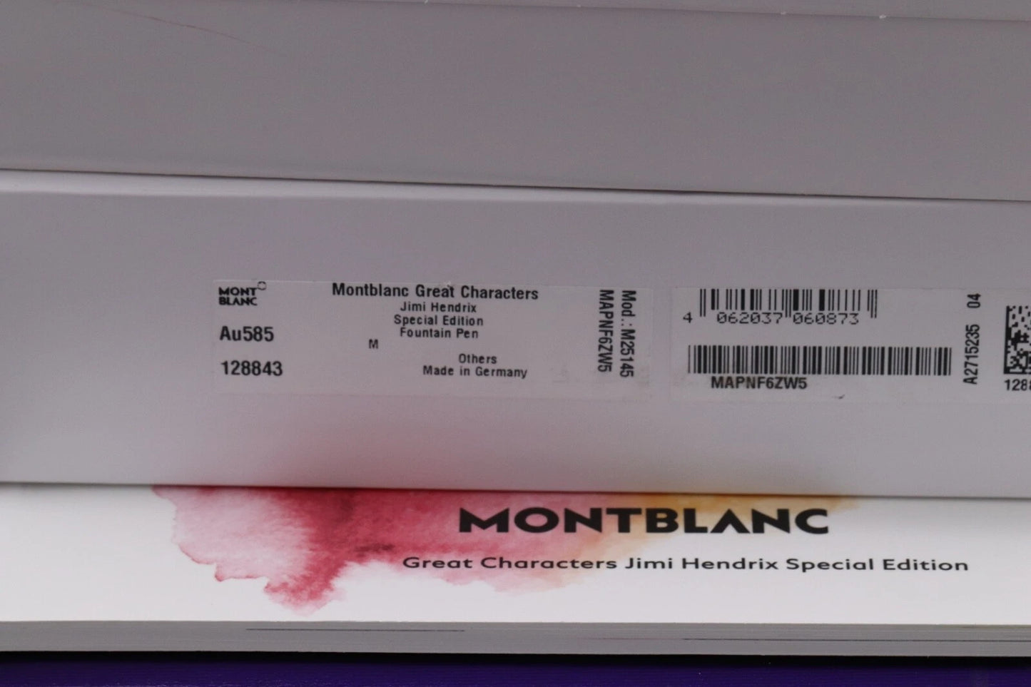 Montblanc Great Characters Jimi Hendrix Special Edition Fountain Pen - UNUSED image 2