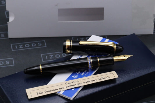 Sailor 1911 Realo GT Black Fountain Pen - UNUSED - Medium Fine (MF) Nib image 1