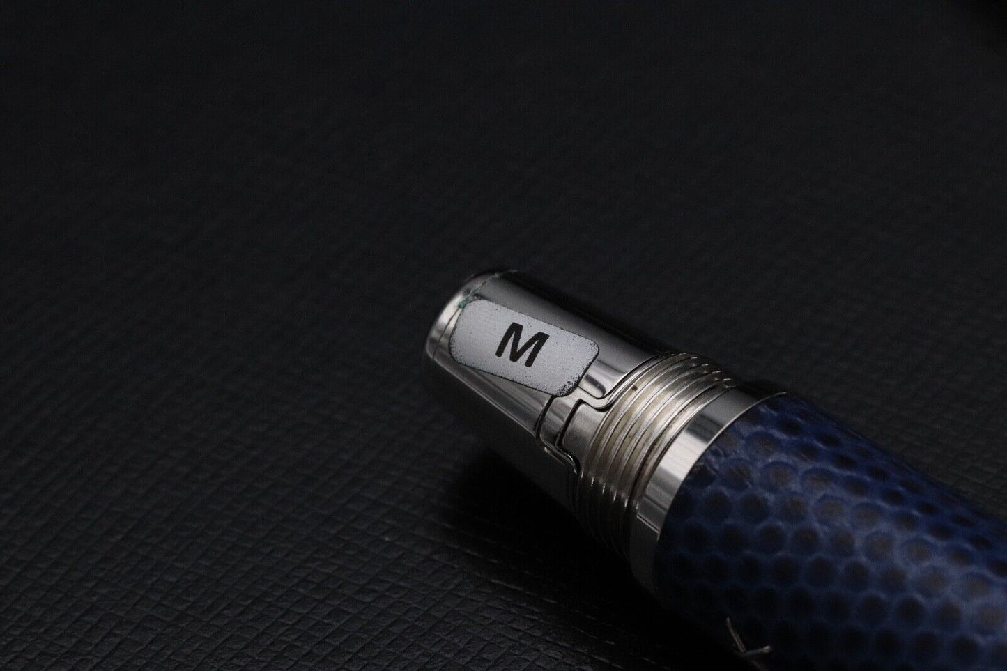 Montblanc Boheme Jewels Topaz Blue Leather Fountain Pen - UNUSED image 4