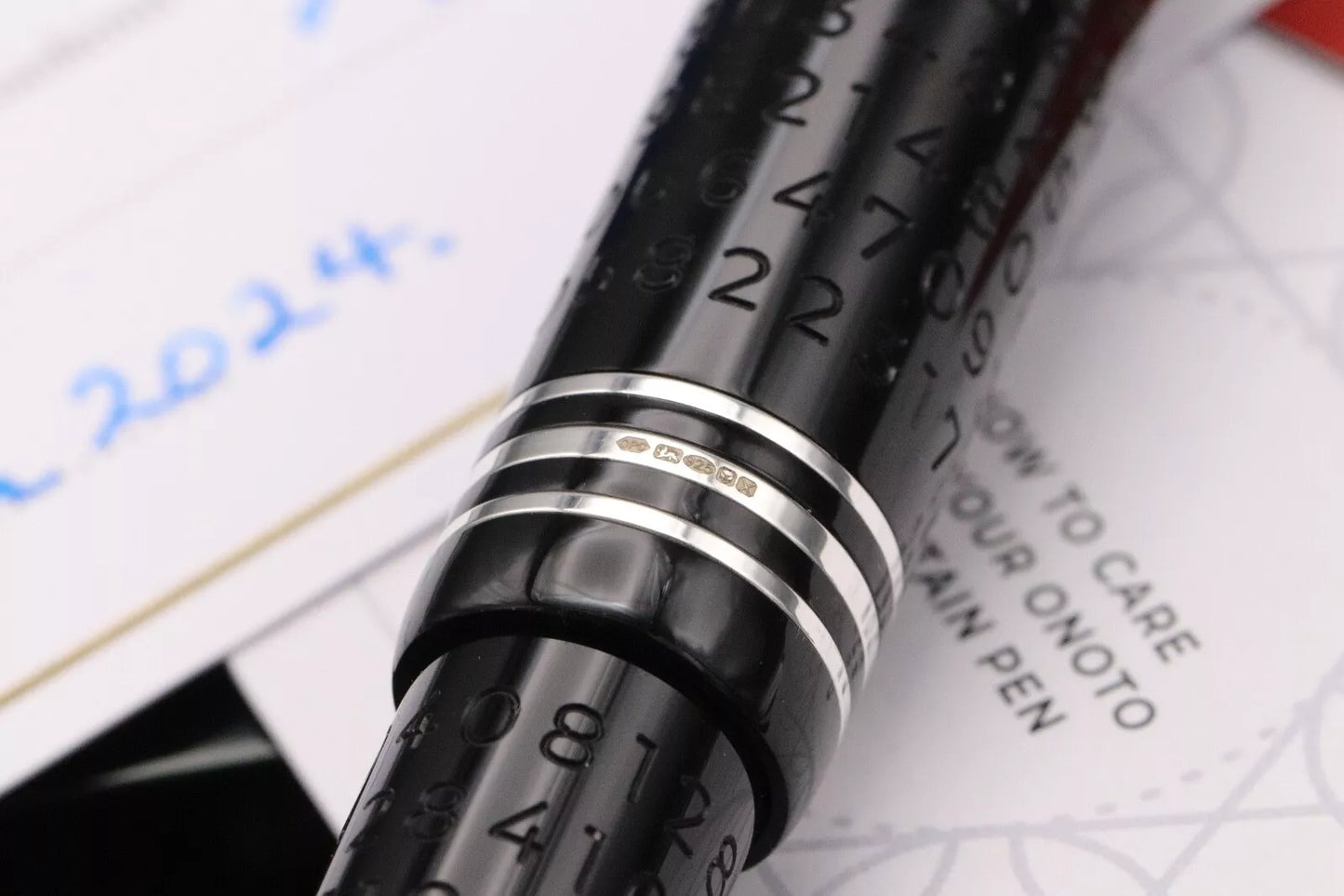 Onoto Magna Pi Fountain Pen - #8 18K and Ti Broad Nibs Included image 7