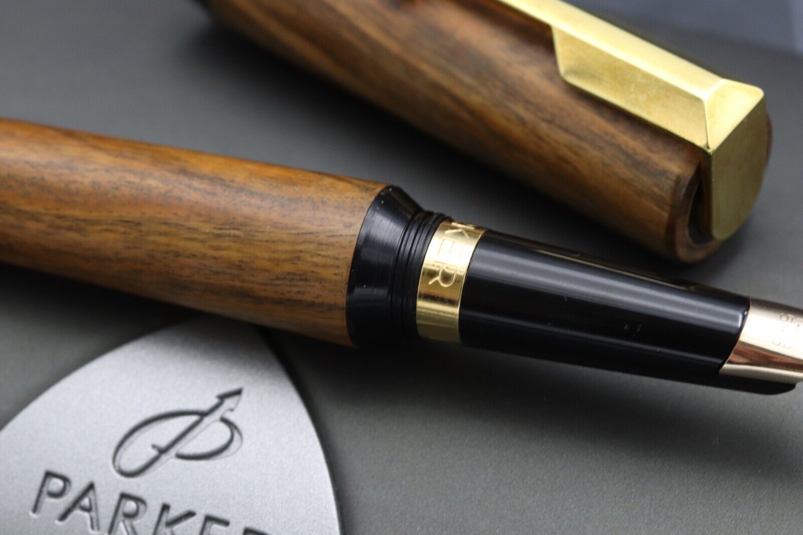 Parker WoodPen Guaiac Wood Fountain Pen - OB Nib image 3