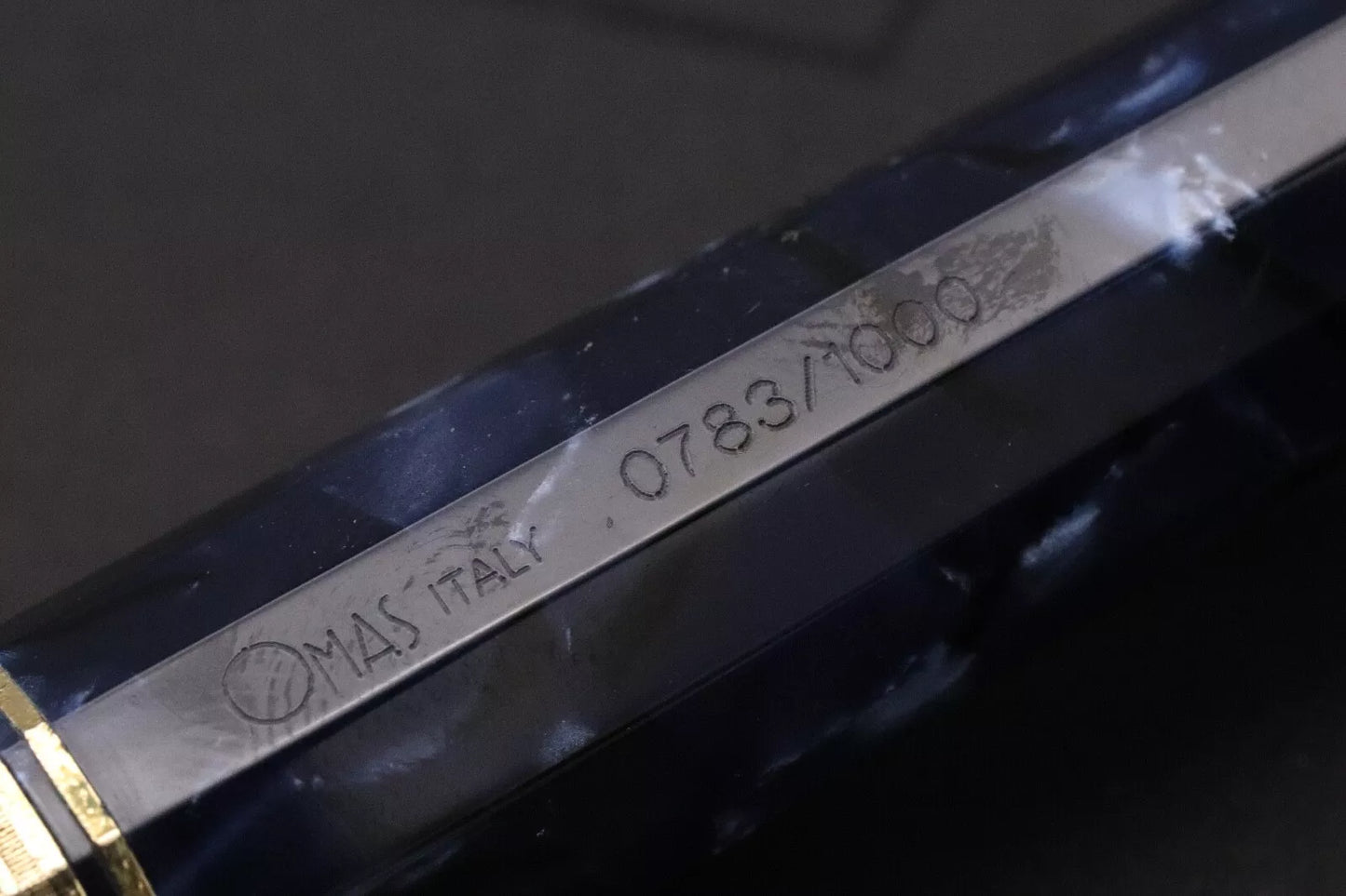 Omas Extra Paragon Lucens Blue Royale Celluloid LE Fountain Pen image 8