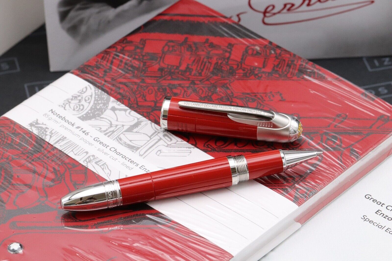 Montblanc Great Characters Enzo Ferrari SE Rollerball Pen and Notebook image 1