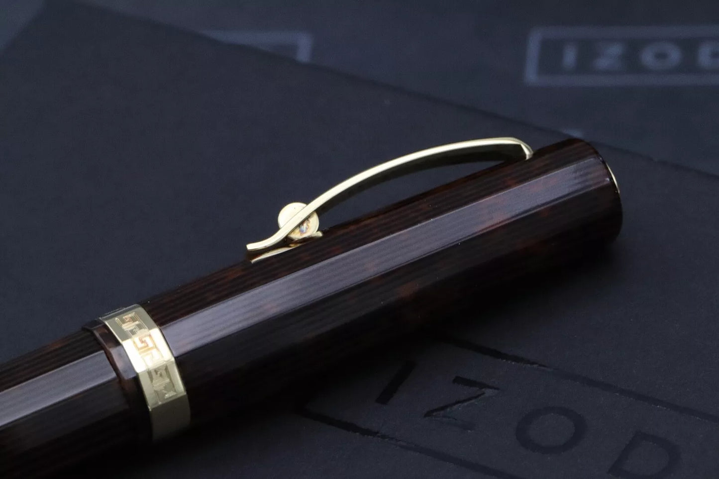 Omas Milord Arco Bronze Gold Trim Fountain Pen - Fine Nib image 7