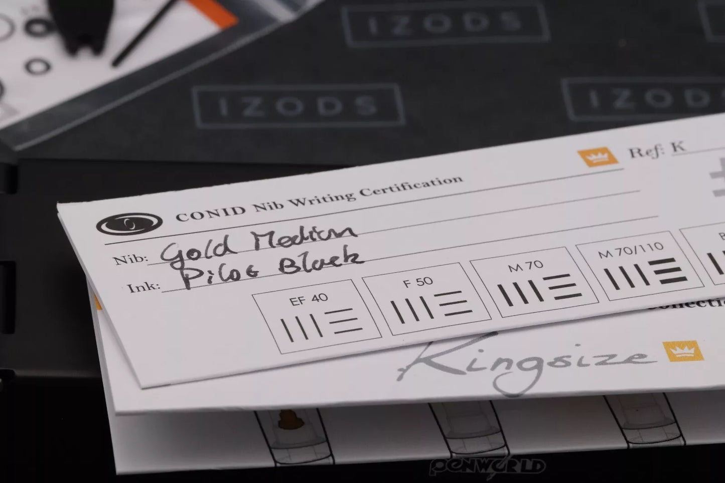 Conid Bulkfiller Kingsize Wild Tiger Titanium Fountain Pen - #8 14k Medium Nib image 11