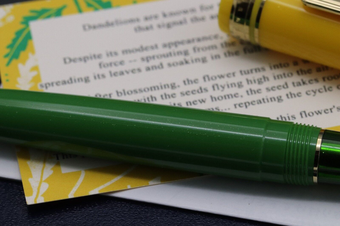 Sailor x Bungubox Pro Gear Slim Dandelion Limited Edition Fountain Pen image 3