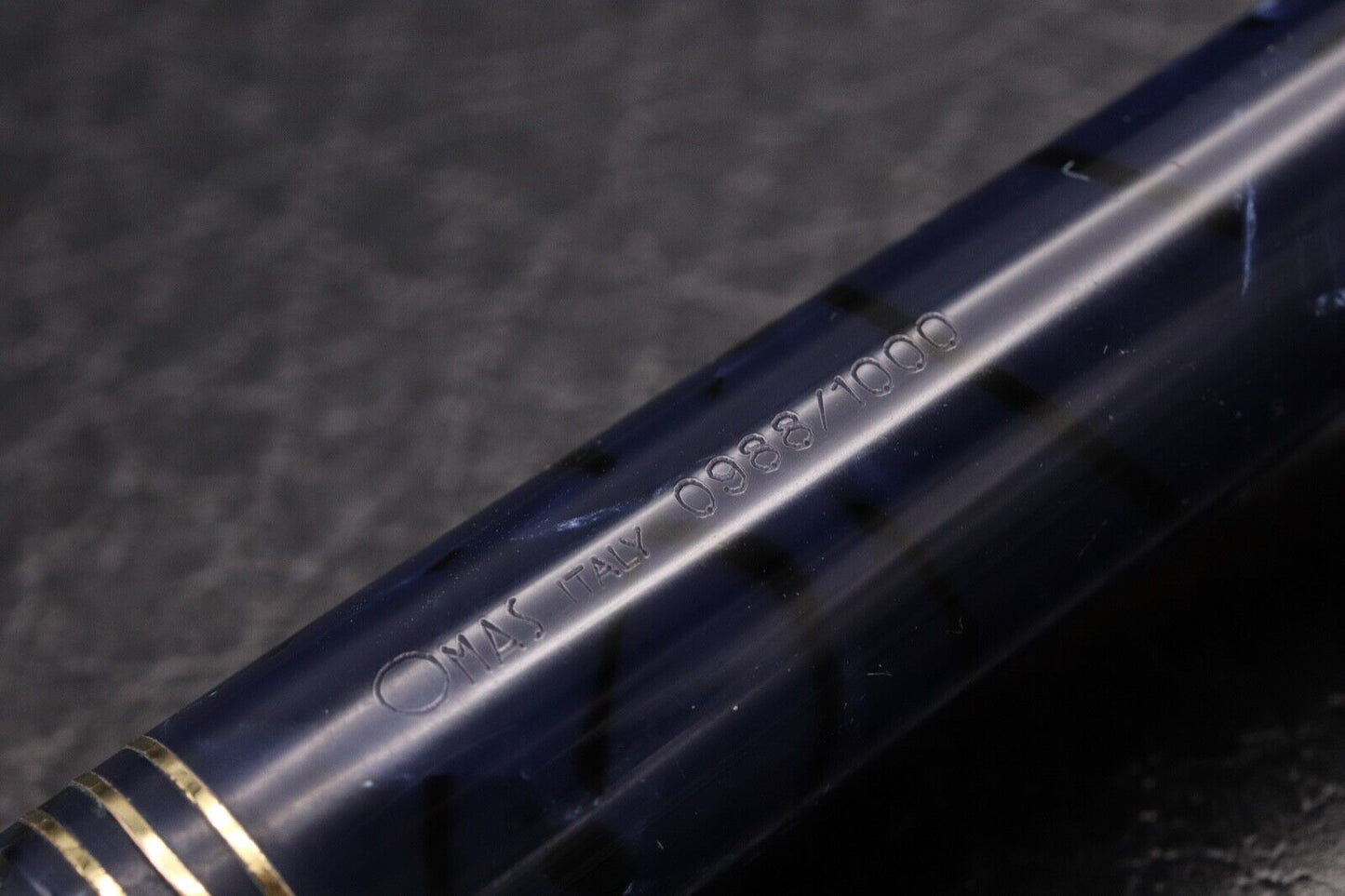 Omas 75th Anniversary Lucens Blue Royale Celluloid Limited Edition Fountain Pen image 7