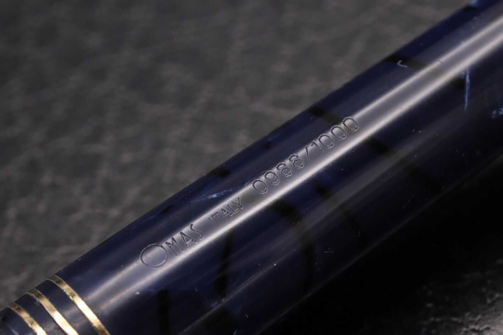 Omas 75th Anniversary Lucens Blue Royale Celluloid Limited Edition Fountain Pen image 7