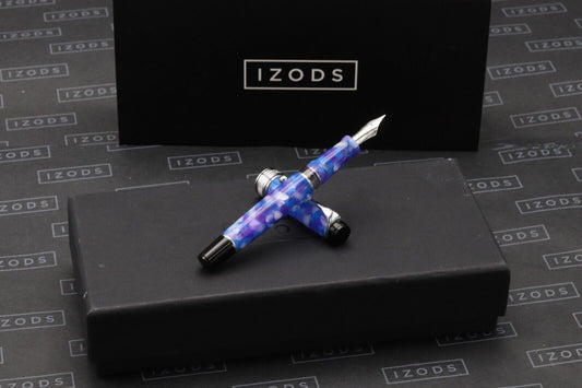 Aurora Optima Caleidoscopio Luce Blu Fountain Pen - NEVER INKED image 0