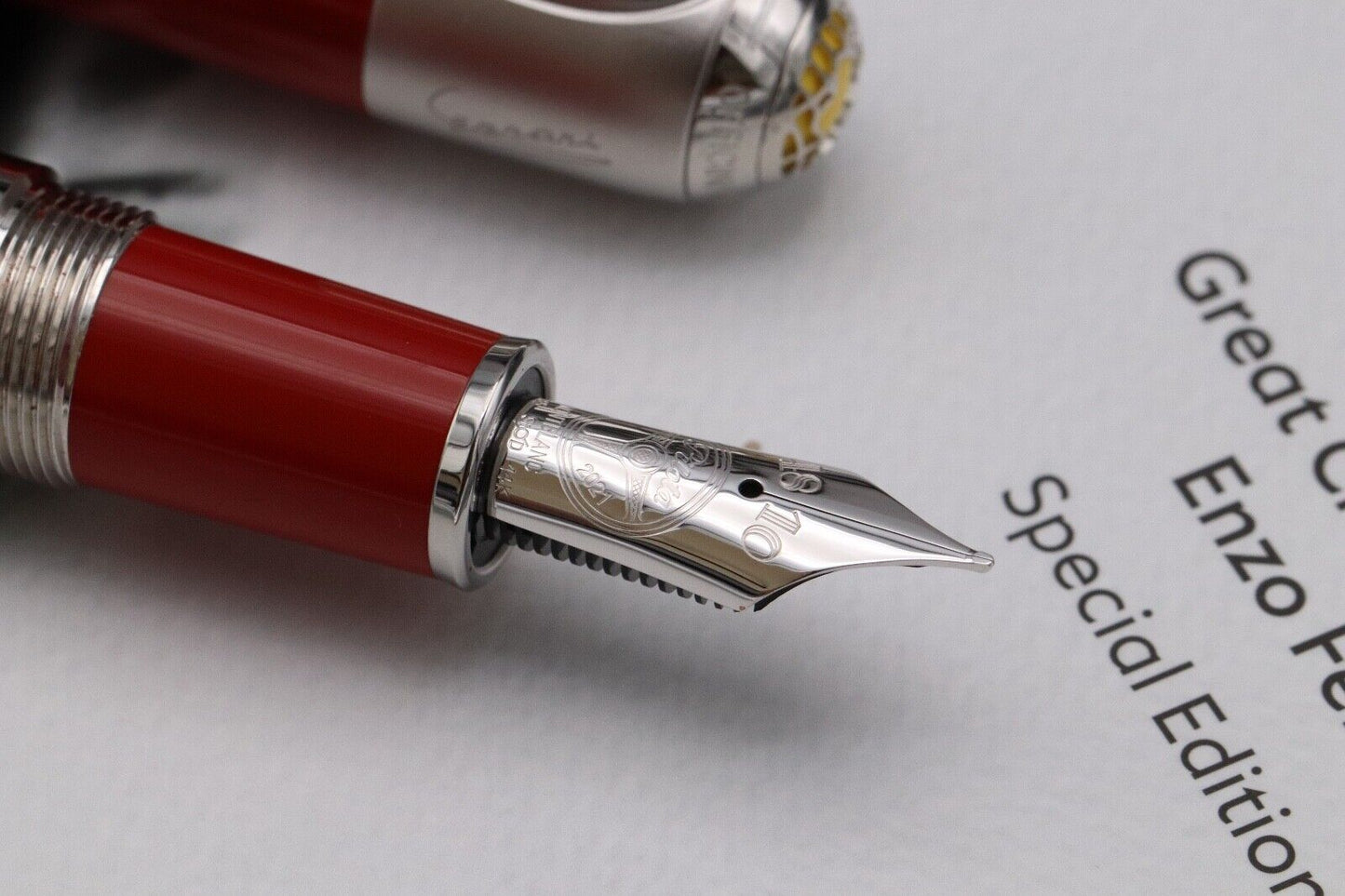 Montblanc Great Characters Enzo Ferrari Special Edition Fountain Pen - DIPPED image 3