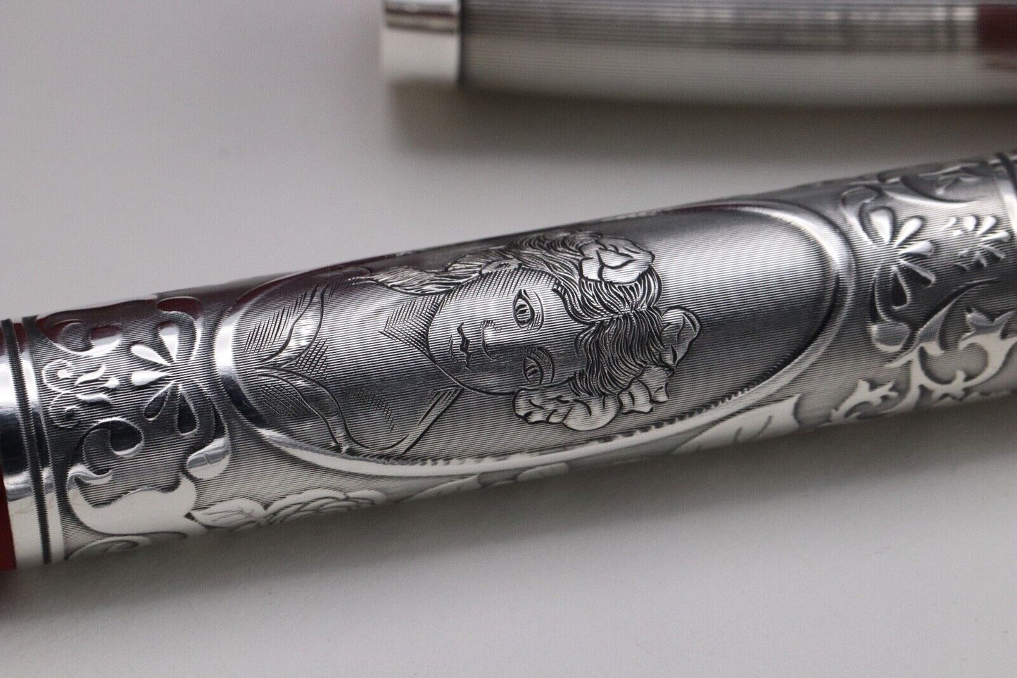 Montegrappa Invito A La Traviata Celluloid Silver Limited Edition Fountain Pen image 4