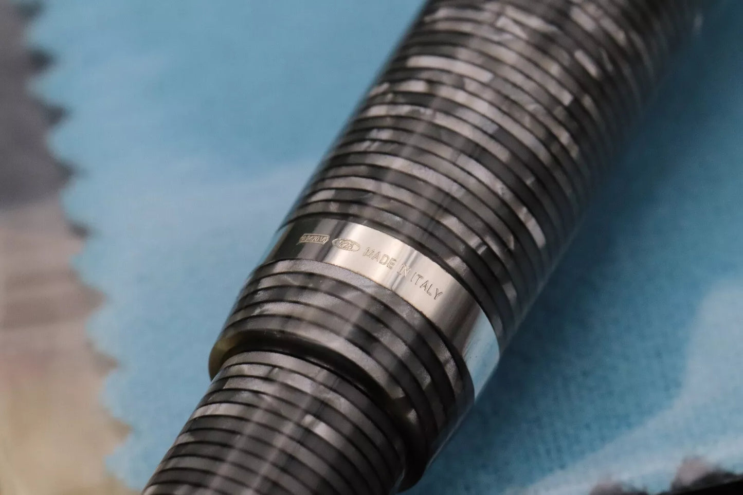 Montegrappa Nazionale Flex Shiny Circles Celluloid LE100 Fountain Pen image 6