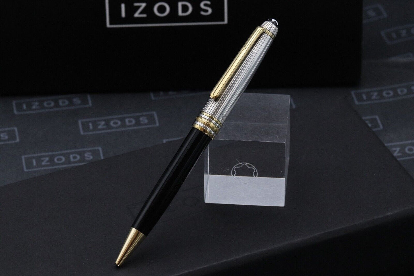 Montblanc Meisterstuck 164 Classique AG925 Pinstripe Doue Ballpoint Pen image 1