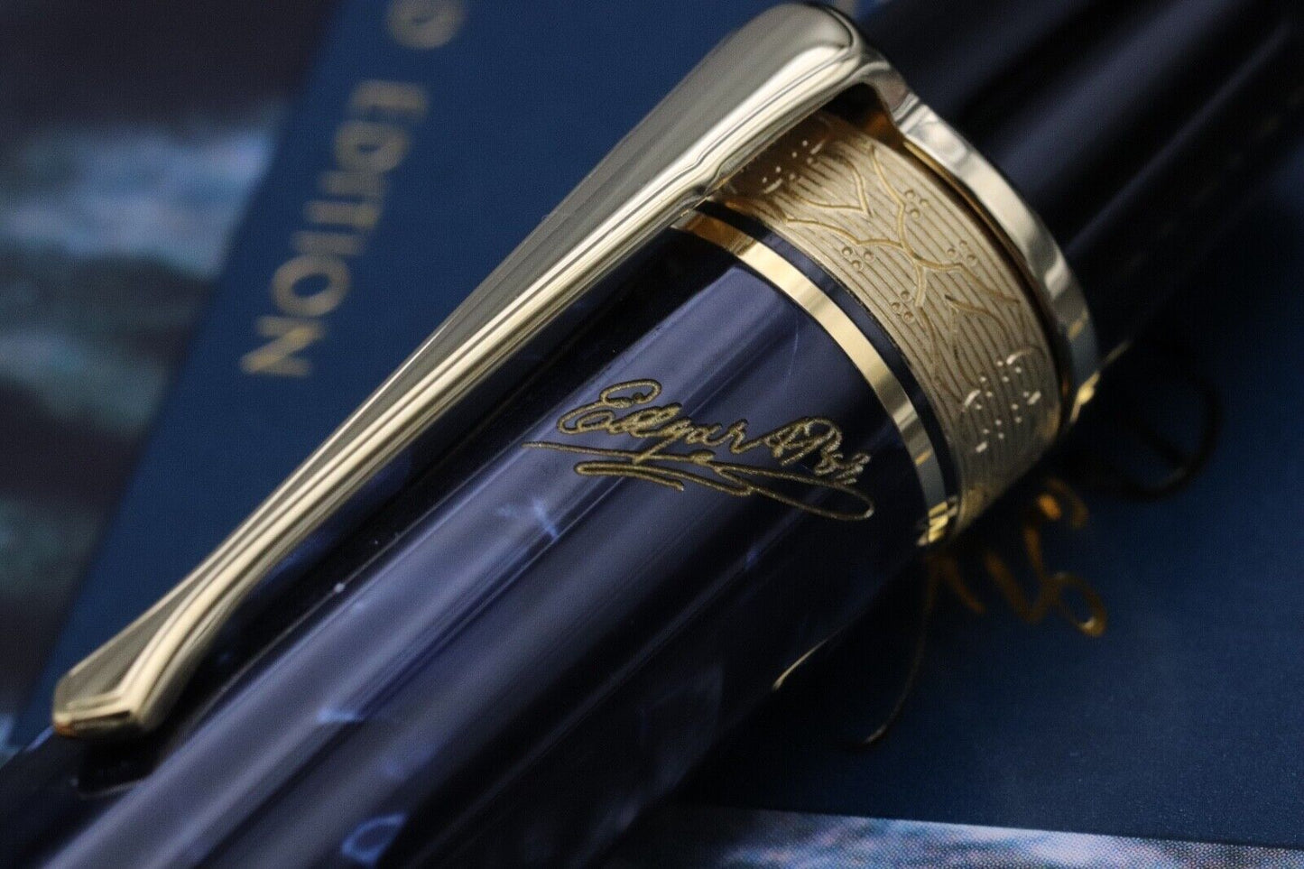 Montblanc Writers Edition Edgar Allan Poe Fountain Pen - RARE EF NIB image 4
