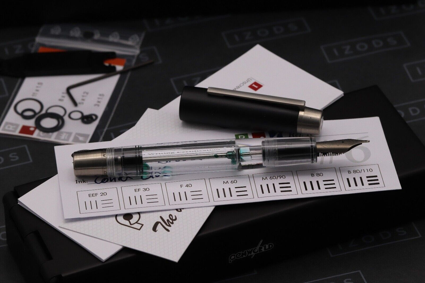 Conid Bulkfiller Minimalistica Demonstrator Fountain Pen - #6 Ti Broad Nib image 1