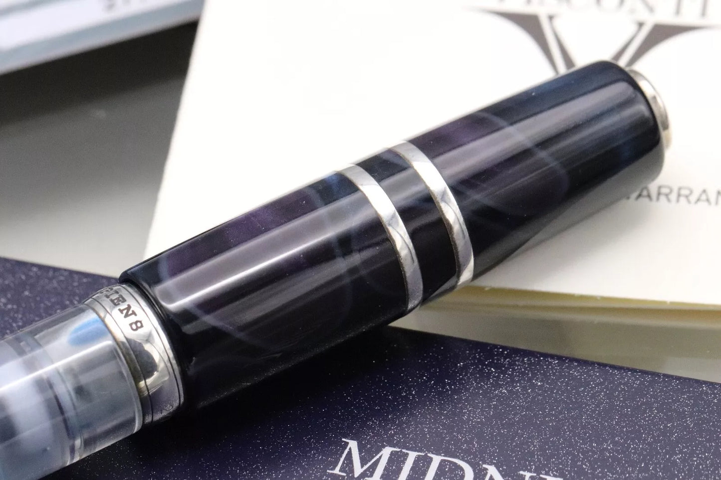Visconti Homo Sapiens Midnight in Florence LE Fountain Pen - 23kt Medium image 8