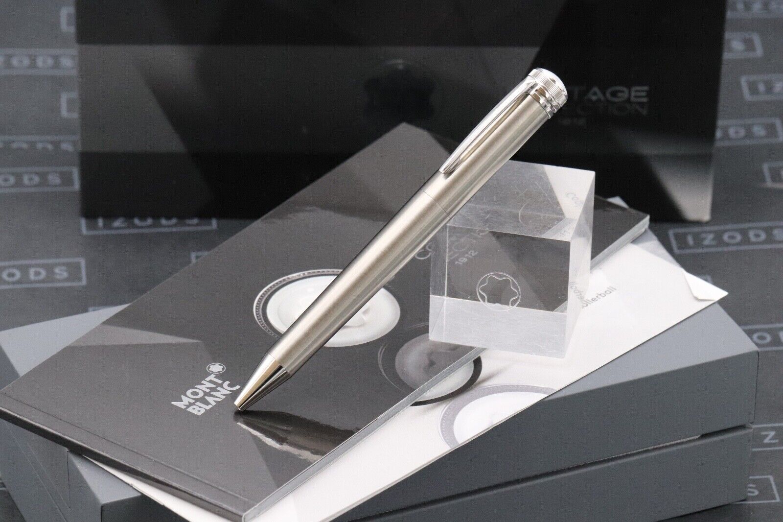 Montblanc Heritage 1912 Capless Steel Rollerball Pen image 0