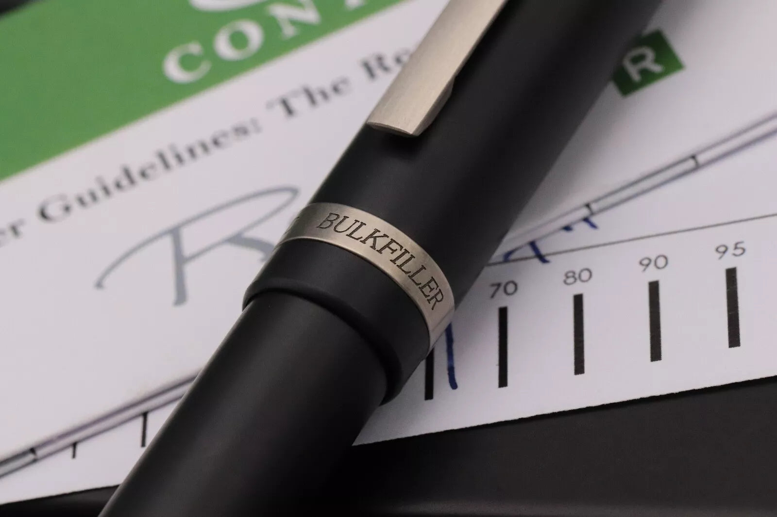 Conid Bulkfiller Regular Delrin Titanium Fountain Pen - #6 Medium Steel Nib image 5