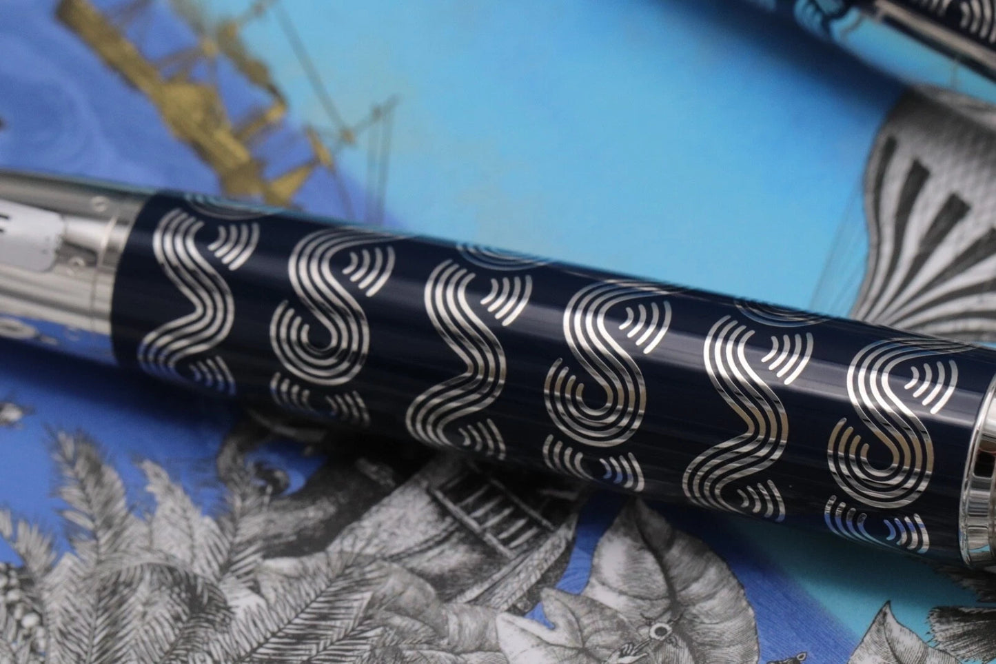 Montblanc LeGrand Around the World in 80 Days Solitaire Fountain Pen -INKED ONCE image 3